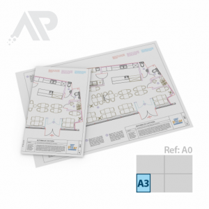 PLOTAGEM A3 papel plotter 75g A3  ( 29,7x42cm)  Sem Verniz Corte e dobra ABNT 